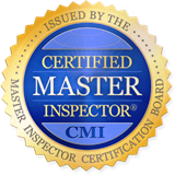Muskoka's best home cottage and commercial inspection firm  includes the Certified Master Inspector Bruce Grant and this Master Inspect Certificate of gold and blue is recognition of being not just an experienced inspector but a teacher and mentor for those who want to become better inspectors. Certified Master Inspectors are the best of the best .Bruce also is a member of InterNACHI the International Association of Certified Home Inspectors