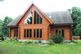 log home inspected by done right home inspections in south eastern Ontario.