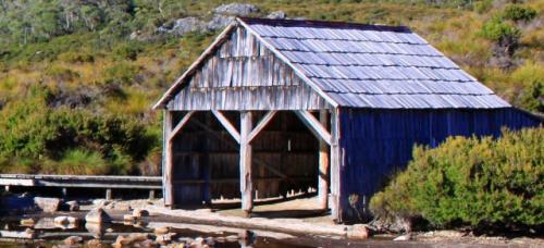 Older closed boathouse two bays  ways missing