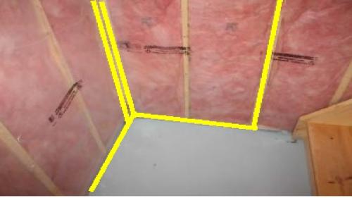 During a home cottage or commercial inspection in the Orillia, Gravenhurst,Bracebridge and Muskoka area we often find improperly installed vapour barrier . Or 